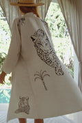 The Rigel Silk Robe in Jaguar